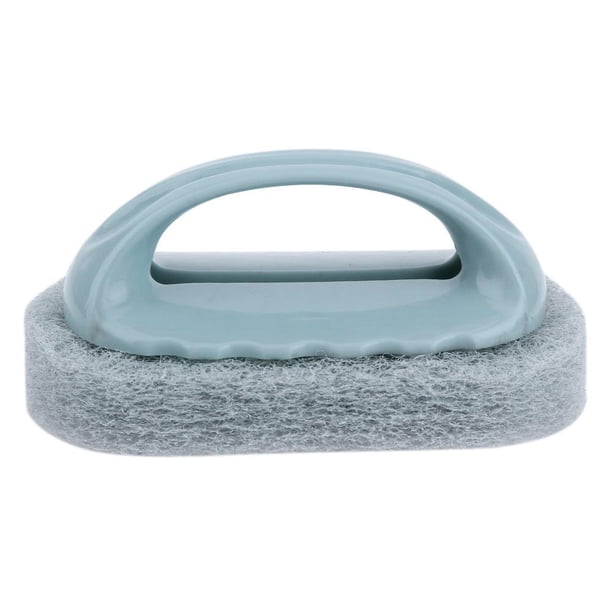 Cepillo De Baño Esponja Fuerte Descontaminación Cepillo De Limpieza Azulejos Cepillo De Lavado De Ollas (Azul)