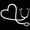 White, variant on Walbest Car Sticker, Universal Car Auto Reflective Vehicle Body Window Decals Sticker Decoration ​- Heart Stethoscope