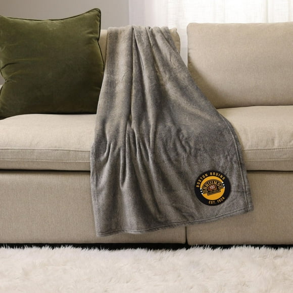 NHL, NBA, MLB Grey Sports Throw Blanket, 50" x 60"