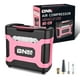 thumbnail image 1 of Compresor de aire portátil para inflar neumáticos, 12 V DC, 150 psi, rosa, 1 of 7