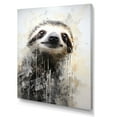 thumbnail image 2 of Designart "Pensive Tree Dweller II" Sloth Wall Art Living Room, 2 of 7
