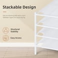 thumbnail image 3 of Sweater Drying Rack, Mesh Clothes Drying Rack, Stackable Laundry Drying Rack, Lay Flat Dryer for Delicates, Portable Dry Rack for Indoor or Outdoor, White, 4-Pack, 3 of 6