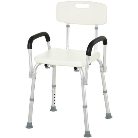 Homcom Adjustable Medical Shower Chair, Bathtub Safety Seat Seniors