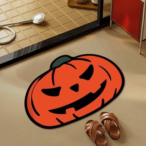 Felpudo de Tierra de Diatomeas para Cocina y Baño, 40 X 60 Cm, para Halloween, Decoración Navideña