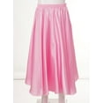 thumbnail image 2 of Aislor Girls Long Full Circle Dance Gypsy Latin Spanish Flamenco Skirt Ballroom Belly Dance Performance Pink 11-12, 2 of 7