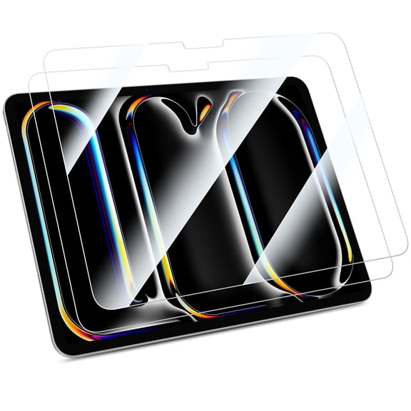 FINTIE 2-Pack Tempered Glass Screen Protector for iPad Pro 13-inch 2024 & iPad Air 13-inch 2024, 9H Hardness HD Clear, Anti-Fingerprint, Scratch Resistant, Face ID & Apple Pencil Pro Compatible