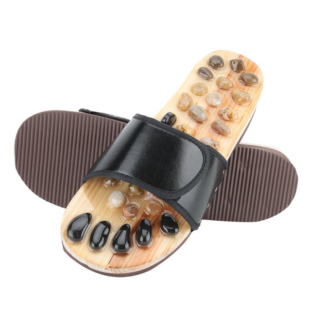 Filfeel Acupuncture Slippers, Relax Slippers, Pebble Stone Massage Foot For Bedroom Shower