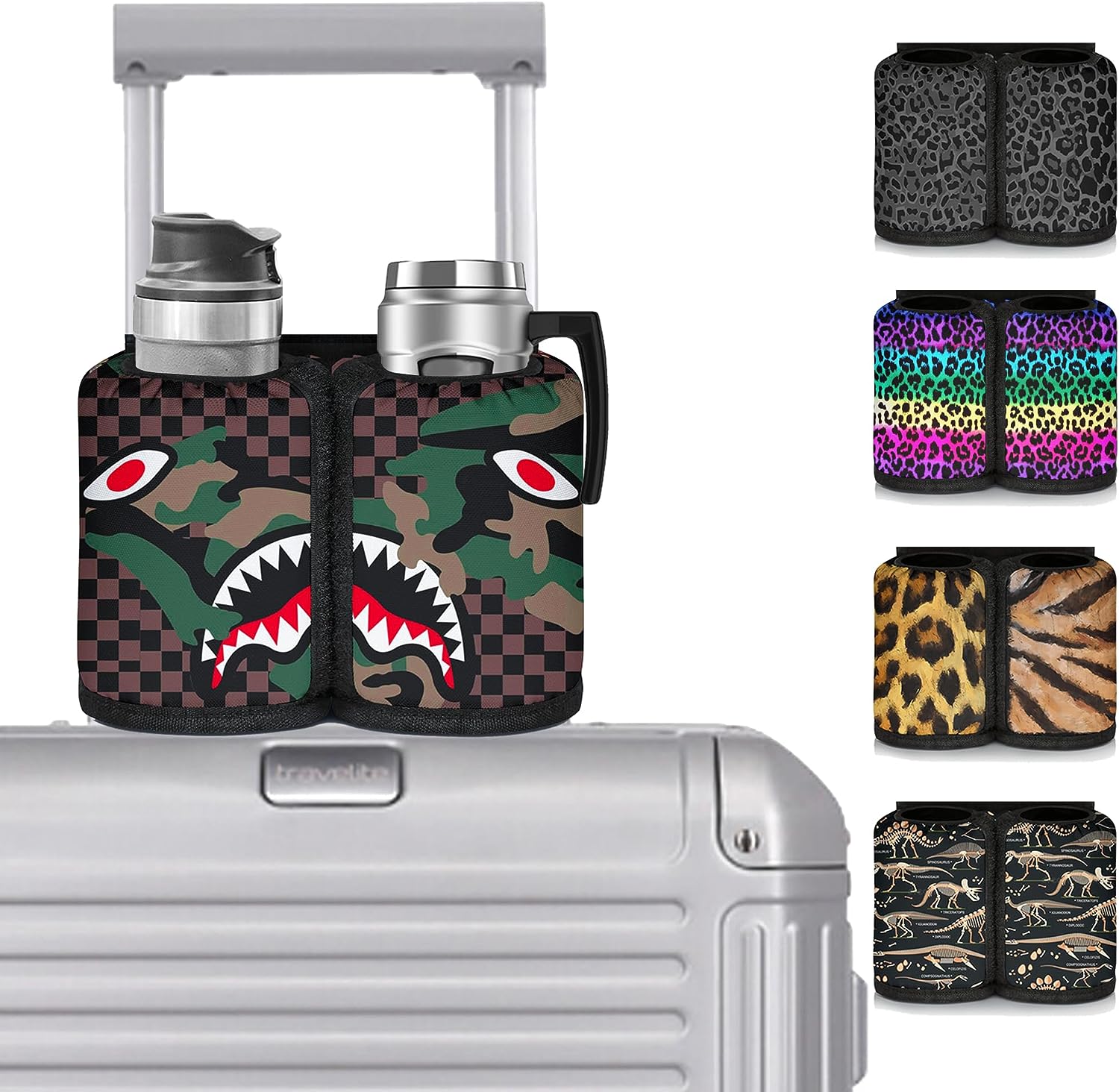 Luggage Cup Holder for Suitcases Travelers Accessories Carry on with