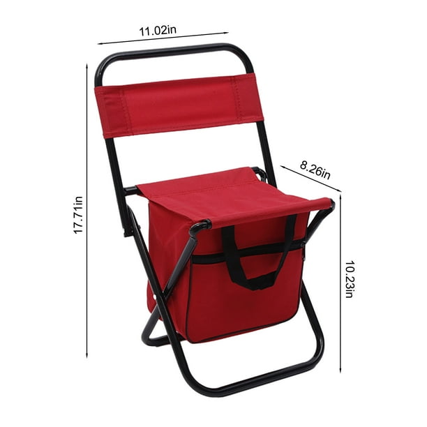 Snorda Fishing Chair With Storage Bag ,Outdoor Folding Chair Compact Fishing  Stool Portable Camping Stool Backpack Chair With Oxford Cloth For  Beach/Outing /Family 
