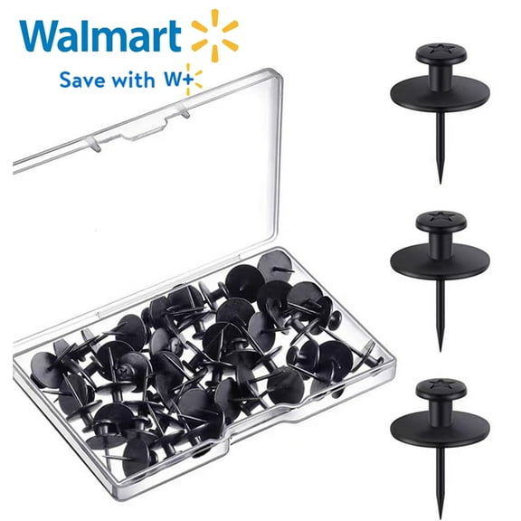 Yileqi 50 PCS Push Pins Picture Hangers Wall Hooks, Double Headed Thumb Tacks for Wall Hangings, Renter Friendly Decor Small Picture Frame Hangers for Drywall Cork Board Home Office Photo Decorations