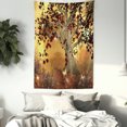 thumbnail image 4 of Tree Tapestry, Lonely Tree Themed Composition with Ornamentation in Earthy Color Tones, Wall Hanging for Bedroom Living Room Dorm Decor, 40W X 60L Inches, Rust Brown and Yellow, by Ambesonne, 4 of 5