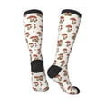 thumbnail image 4 of Balery Mushroom Printed Novelty Socks Men's Women's Crew Socks Sports Socks Knee High Socks Cotton Socks Quirky and Cool Socks, 4 of 9