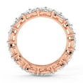thumbnail image 4 of Marquise Shape Lab Grown Diamond Kira Double Row Eternity Ring For Women | 4 Carat IGI Certified 14K Rose Gold | FG-VS Quality Friendly Diamonds Eternity Ring Size 4.5, 4 of 5