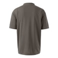 thumbnail image 6 of Dresfit Oversized Shirts for Men Solid Short Sleeve Work Out T Shirts Crew Neck Cotton Basic Tennis Tops Relaxed Fit Musle Tees Gray XL, 6 of 9