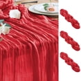 thumbnail image 1 of Mantel para queso Table Runner Wokceer, paquete de 3 m, color rojo bohemio, navideño, 1 of 8
