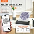 thumbnail image 2 of VEVOR Tattoo Stencil Printer, Wireless Bluetooth Tattoo Printer Transfer Stencil Machine with 10Pcs Transfer Paper, Compatible for iOS＆Android Phone, iPad＆PC (with Storage Bag), 2 of 9