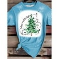 thumbnail image 3 of YATELLE Christmas V Neck Shirt Womens Christmas Shirts Christmas Tree T-Shirt Merry Christmas Tee Holiday Tops, 3 of 5