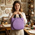 thumbnail image 5 of Embroidery Project Bag Embroidery Supplies Storage Carrying Tote Case with Multiple Pockets for Floss Thread Stitch Tools Kit Bag Only, 5 of 7
