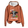 thumbnail image 2 of Aujourd'hui Réduction! Aqestyerly Hauts de Noël Grande Taille pour Femmes Imprimé de Noël Col Rond Manches Longues Pull Ample, 2 of 3