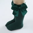 thumbnail image 2 of Baby Girls Knee High Socks Toddler Big Bow Breathable Dress Socks Little Girls Cotton Tube Stockings for Newborn Infant 0-3 Years (1/4/6/10 Pairs), 2 of 7