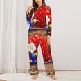 thumbnail image 3 of Lsque Pikmin Pattern Long Sleeve Pajama Set for Women - Soft 2-Piece Sleepwear and Loungewear Set with Pockets, Comfy Nightwear, 3 of 8