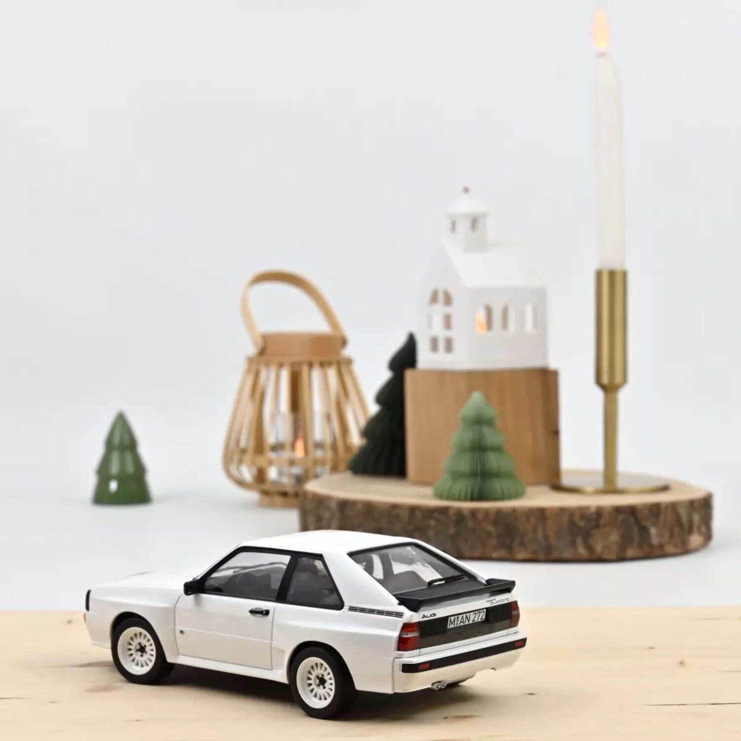 1985 Audi Sport Quattro Coupe Dark Blue 1/18 Diecast Model Car by