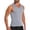 Gray, variant on Men's Bodybuilding Stringer Tank Top Sleeveless Gym Shirts White M