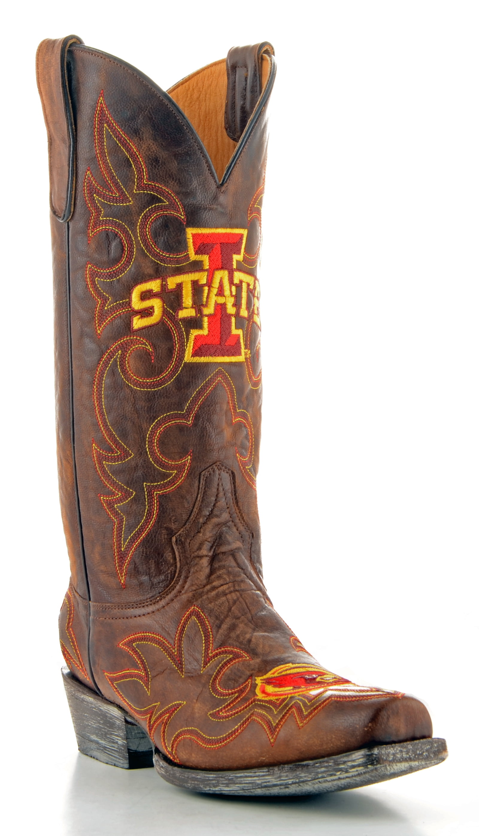 Gameday Boots Mens Leather Iowa State Cowboy Boots by GameDay Boots