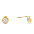 thumbnail image 2 of Pompeii .50 - 1.75 Carat TW Diamond Bezel Stud Earrings in 14k Gold Lab Grown, 2 of 4