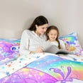 thumbnail image 4 of Castle Fairy Cute Butterfly Bedding Comforter Set,Kawaii Floral Daisy Queen Bedding Sets, 4 of 8