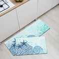 thumbnail image 4 of Kitchen Mats for Floor, 2 PCS Anti Fatigue Mats for Kitchen Floor, Waterproof Non Slip Teal Kitchen Rugs Cushioned Foam Standing Mat for Laundry, Sink, Oven, Desk, Office, 4 of 6