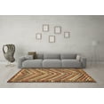 thumbnail image 3 of Ahgly Company Indoor Square Southwestern Brown Country Area Rugs, 6' Square, 3 of 4