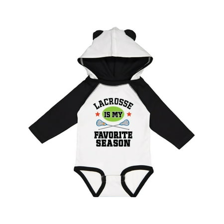 

Inktastic Lacrosse Is My Favorite Season Gift Baby Boy or Baby Girl Long Sleeve Bodysuit