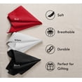 thumbnail image 3 of House of Orlo Multicolor Dinner Cotton Napkins, 12 Pack, 17"x17", Red-White-Black, 3 of 6