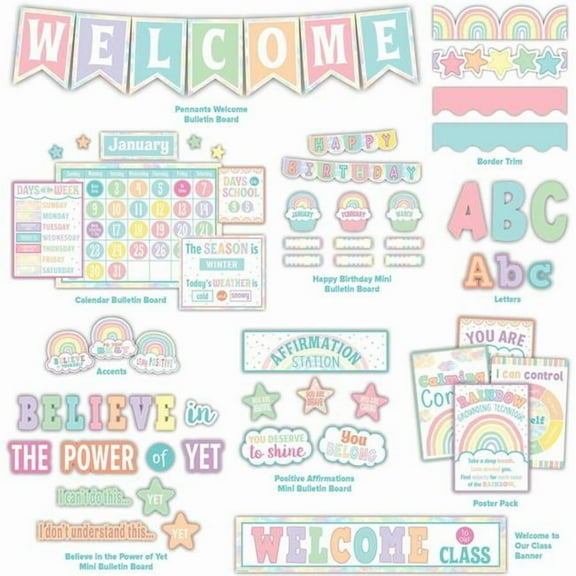 Pastel Pop Decor Set Bulletin Board Set