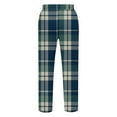 thumbnail image 4 of SnZhen Pants for Man Men's Home Sleepwear Thin Loose Pants Plaid Straight Leg Pants Men's Casual Pants, 4 of 6