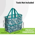 thumbnail image 3 of Bright Paisley Garden Tools Bag, Water-proof Floral Oxford Garden Tote Home Organizer Gardening Tool Bag Kit Holder with 8 Pockets for Indoor and Outdoor Gardening(Tools Not Included), 3 of 4