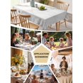 thumbnail image 5 of Marble Table Cloth, Grey Golden Crack Minimalistic Abstract Waterproof Tablecloth for Rectangle Tables, Reusable Washable Fabric Table Cover for Restaurant Kitchen Dining Tables 60"x120", 5 of 6