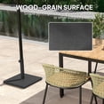 thumbnail image 5 of Outsunny Patio Umbrella Base, 40 lbs Concrete Heavy Duty Umbrella Base Patio Umbrella Holder for 1.5"/1.9" Umbrella Poles, Black, 5 of 9