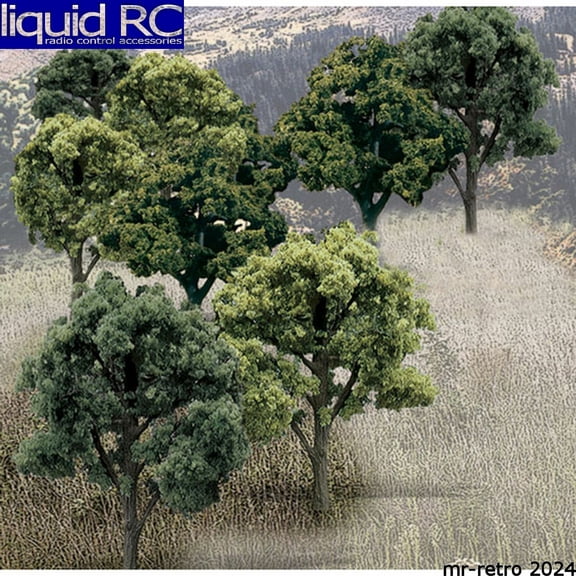 Woodland Scenics 3"-5" Ready Made Tree Value Pack Green Deciduous