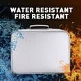 thumbnail image 1 of Fireproof Money Safe Document Bag 14” x 11” Silicone Coated Fire Resistant Waterproof Money Bag Safe Storage for Money  Documents  Jewelry and Passport, 1 of 8