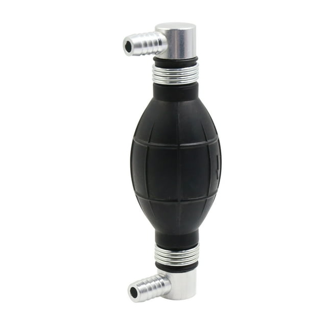 Unique Bargains Black Rubber Vacuum Petrol Fuel Line Pump Hand Primer Bulb for Car Boat