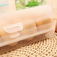 thumbnail image 3 of Pack Covered Holders For Refrigerator,Clear Deviled Tray Storage Box Dispenser Stackable Plastic Containers(15 Eggs)., 3 of 4