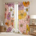 thumbnail image 2 of Manfei Female Flower Floral Black Out Curtains, Vintage Pink Blossoms Curtains Pack of 2 (42x63 Each), Western French Style Bedroom Curtains, Curtains and Drapes Decor, 2 of 6