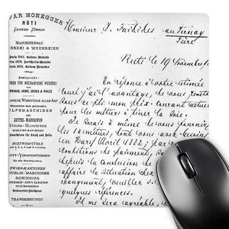 3dRose  Black and white french script vintage art  MousePad price history on PriceWatchPro
