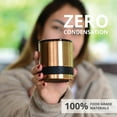 thumbnail image 3 of Elemental Recess Lowball Tumbler, 10oz Triple Wall Stainless Steel Cup with Non-Shattered Tritan Lid, Insulated Whiskey Glass, Insulated Coffee Tumbler Mug for Hot & Cold Drinks - Copper, 3 of 8
