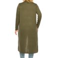 thumbnail image 3 of Women's Plus Size, Casual Long Open Front Drape Duster Sweater Cardigan, 3 of 6