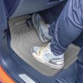 thumbnail image 3 of FH Group Universal Fit Classic Symmetrical  Car Floor Mats with Trimmable Design  - Gray Full Set, 3 of 8