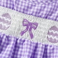 thumbnail image 6 of Easter Outfits for Baby Girls Short Sleeve Bunny Embroidered Bodysuit Girls Romper Dress and and Headband Set Summer Outfit 0-3 Months Baby Girl Outfits, 6 of 7
