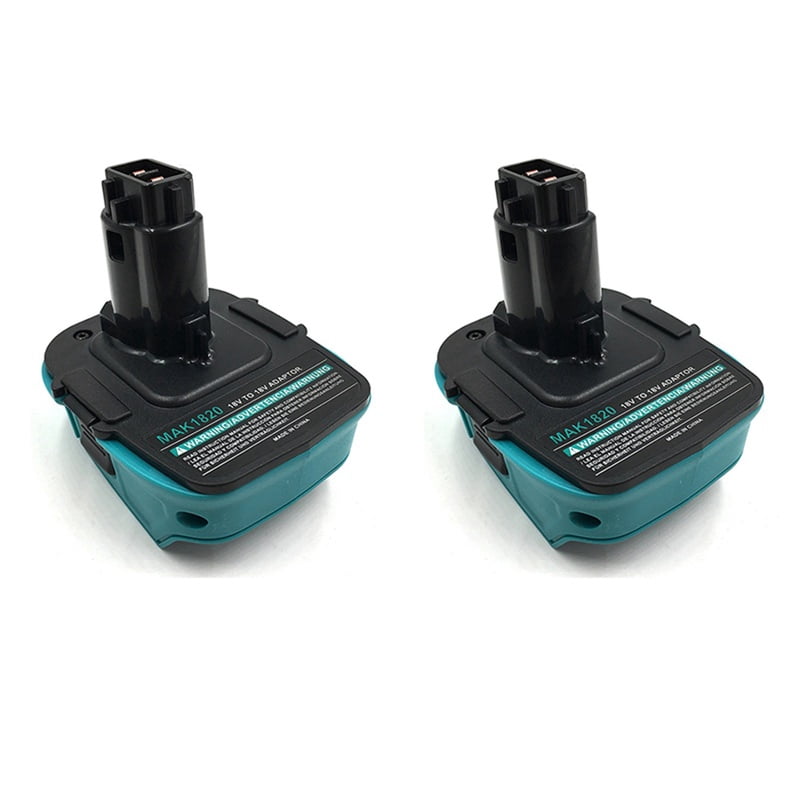 2X MAK1820 Adapter Converter for Ma*kita 18V Li-Ion Battery BL1830 BL1860 for De*walt DC9096 Ni-Cd Ni-Mh Battery Tools